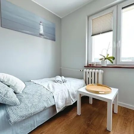 شقة Apartament Z Widokiem Na Morze, 3 Min Ergo Arena غدانسك