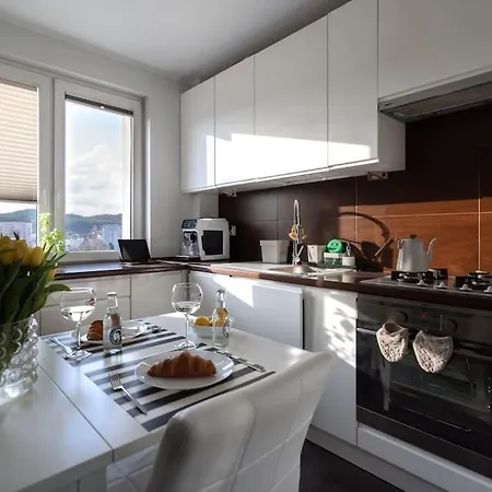 شقة Apartament Z Widokiem Na Morze, 3 Min Ergo Arena *